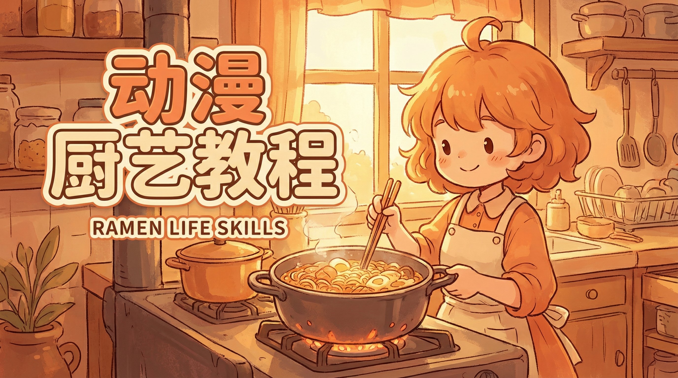 海角视频动漫厨艺教程-拉面制作动漫演示